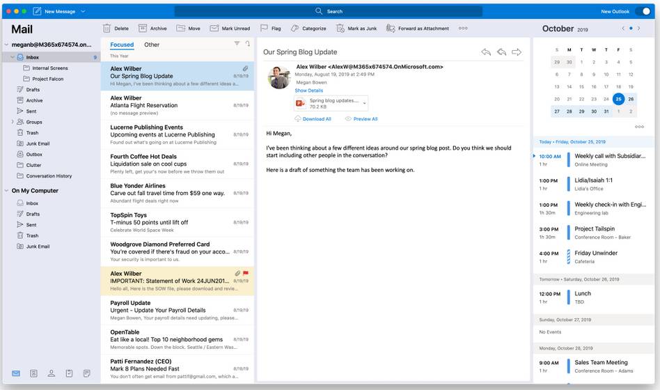 schedule a message to be sent on outlook for mac
